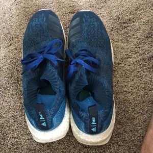 Blue adidas ultra boost parley.